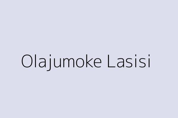 Olajumoke Lasisi